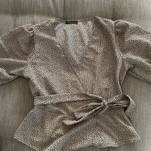 Final touch wrap blouse